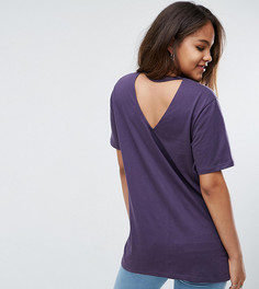 Футболка с вырезом на спине ASOS TALL - Фиолетовый