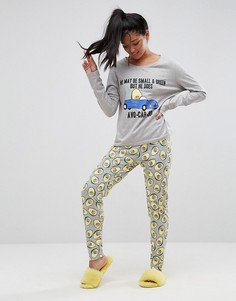 Пижамный комплект с лонгсливом и леггинсами ASOS - Мульти