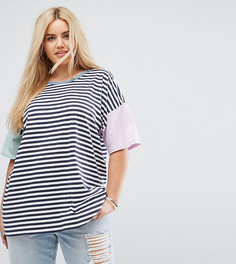 Футболка в полоску ASOS CURVE - Мульти