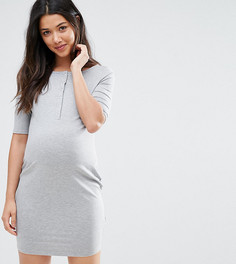 Облегающее платье мини ASOS Maternity - Серый