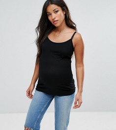 Топ с бретельками на застежках-зажимах ASOS Maternity - Черный