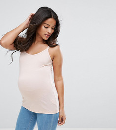 Топ с бретельками на застежках-зажимах ASOS Maternity - Розовый