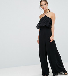 Комбинезон с широкими штанинами ASOS PETITE - Черный