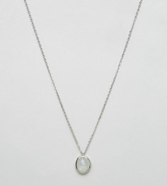 Серебряное ожерелье с лунным камнем Carrie Elizabeth - Серебряный