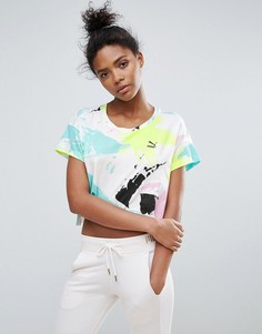 Кроп-топ с логотипом Puma Archive - Белый