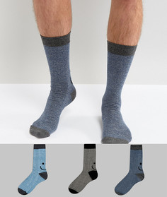 3 пары носков со смайликами ASOS - Мульти