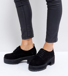 Туфли на каблуке для широкой стопы со шнуровкой ASOS OMEGA - Черный