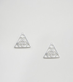 Серебряные серьги-гвоздики ASOS - Серебряный