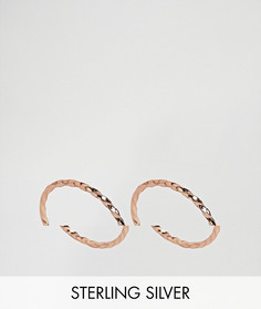 2 плетеных кольца из позолоченного серебра ASOS - Медный