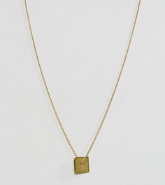 Серебряное позолоченное ожерелье ASOS - Золотой