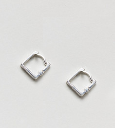 Серебряные серьги-кольца ASOS - Серебряный