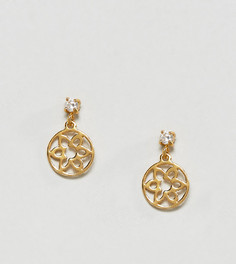 Серьги из позолоченного серебра ASOS - Золотой