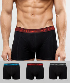 Комплект из 3 боксеров-брифов Jack &amp; Jones - Черный