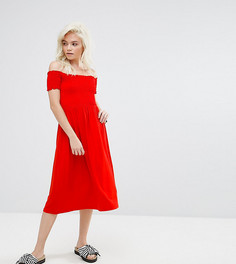 Сарафан миди с открытыми плечами ASOS PETITE - Мульти