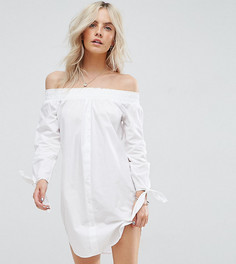Платье из поплина New Look Petite - Белый