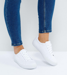 Кроссовки для широкой стопы на шнуровке ASOS DEVLIN - Белый