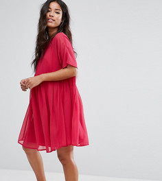 Свободное платье из дышащей ткани ASOS Maternity - Красный