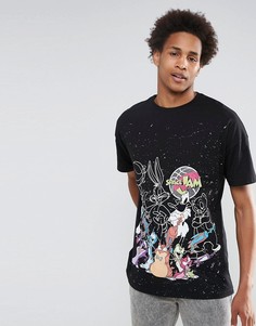 Oversize-футболка с принтом Space Jam ASOS - Черный