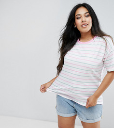 Футболка в полоску ASOS CURVE - Мульти