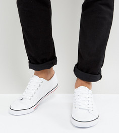 Белые кеды на шнуровке для широкой стопы ASOS - Белый