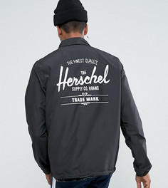 Черная складывающаяся спортивная куртка с логотипом на спине Herschel Voyage эксклюзивно для Великобритании - Черный
