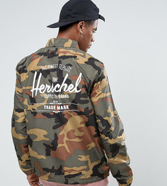 Камуфляжная складывающаяся спортивная куртка с принтом логотипа на спине Herschel Voyage - ЭКСКЛЮЗИВ - Зеленый