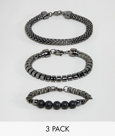 Набор из 3 фактурных браслетов ALDO - Мульти