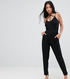 Комбинезон с ремешками ASOS PETITE - Черный