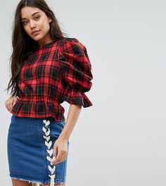 Топ с удлиненными рукавами Missguided - Красный