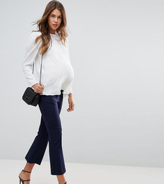 Расклешенные брюки ASOS MATERNITY Tailored - Темно-синий