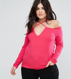 Топ с бретельками ASOS CURVE - Розовый