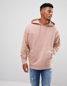 Розовое oversize-худи ASOS - Розовый