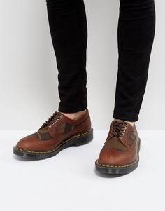 Броги с камуфляжным принтом Dr Martens Made In England 3989 - Рыжий