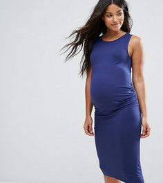 Платье с отделкой сбоку New Look Maternity - Синий