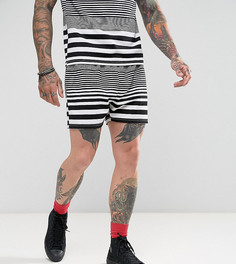 Полосатые шорты Reclaimed Vintage Inspired - Черный