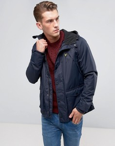 Темно-синяя куртка на флисовой подкладке Lyle &amp; Scott - Темно-синий