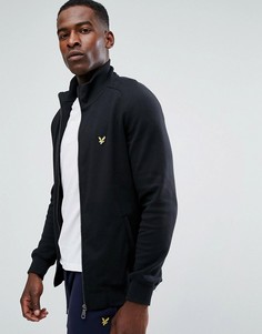 Черный свитшот на сквозной молнии Lyle &amp; Scott - Черный