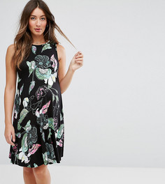 Свободное платье с цветочным принтом ASOS Maternity - Мульти