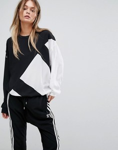 Черный с белым свитшот Adidas Originals EQT - Черный