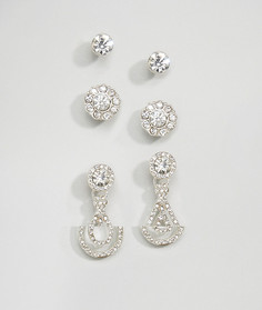 3 пары серег New Look - Серебряный