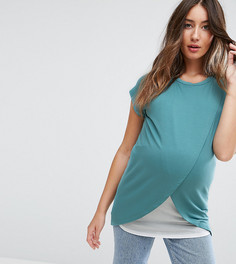 Футболка для кормления ASOS Maternity - Синий