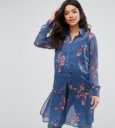 Длинная рубашка с принтом Mamalicoius - Мульти Mama.Licious