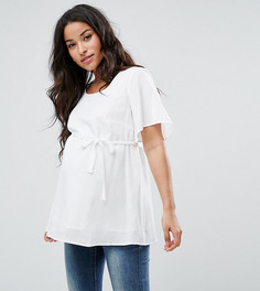 Топ с короткими рукавами Mamalicious - Белый Mama.Licious