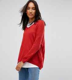 Джемпер с V-образным вырезом ASOS TALL - Красный