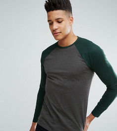 Лонгслив с контрастными рукавами реглан ASOS TALL - Мульти