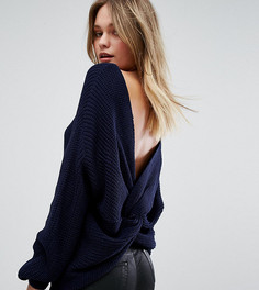 Джемпер оверсайз с перекрученным дизайном на спине Missguided - Темно-синий