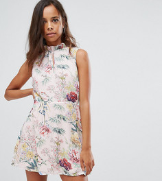Чайное платье с цветочным принтом Missguided Petite - Мульти