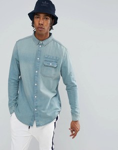 Выбеленная джинсовая рубашка Brooklyns Own - Синий