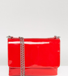 Виниловая сумка с цепочкой Monki - Красный