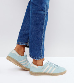Голубые кроссовки adidas Originals Hamburg - Синий